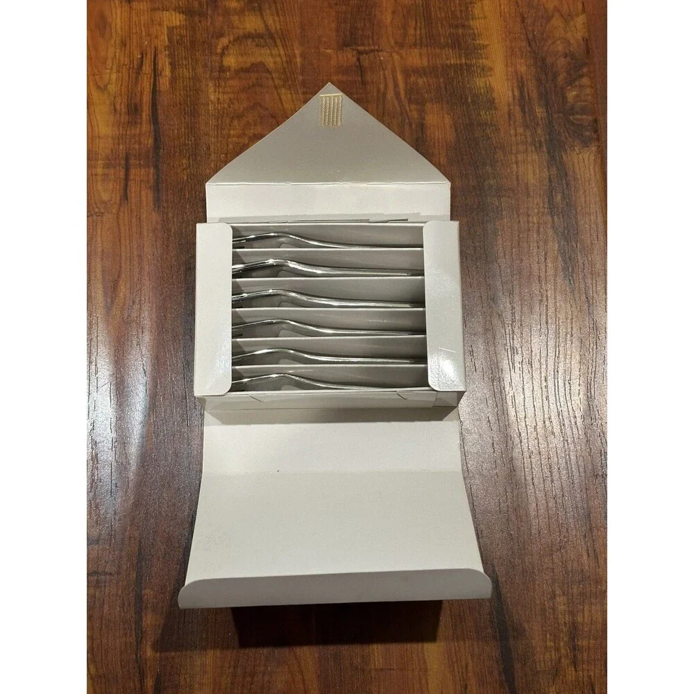 Set of (8) Vintage Midget Japan 18-8 Stainless Steel 5” Forks in Box